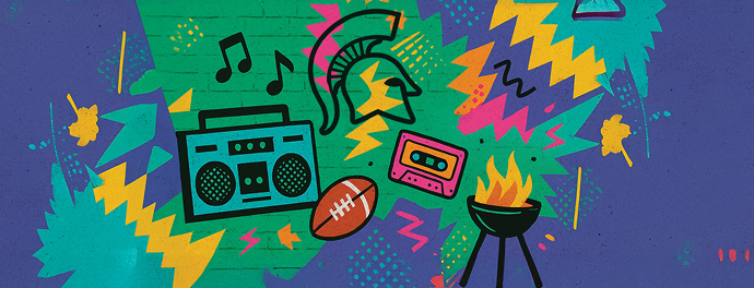 [Banner: President's Homecoming Tailgate]