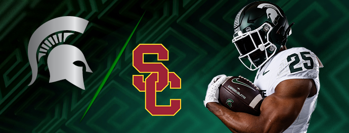 [Banner: MSU Tailgate at USC]